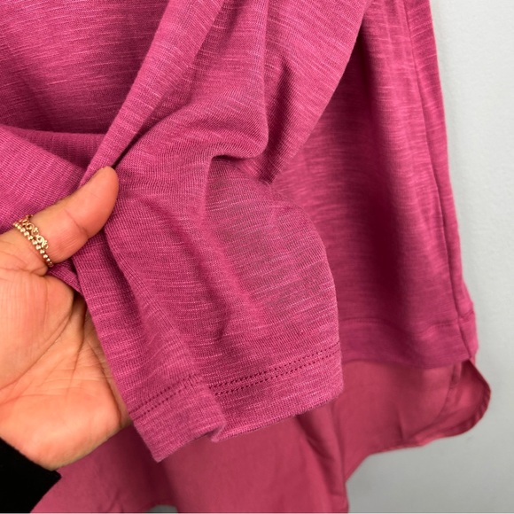 J.Crew mercantile long sleeve silky hem top size L round neck Style #H1730 - Picture 7 of 13